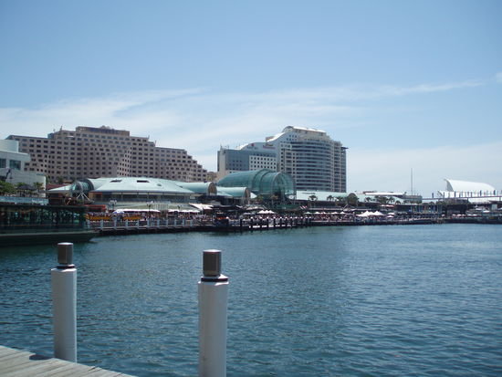Die Hafenpromenade in Darling Harbour