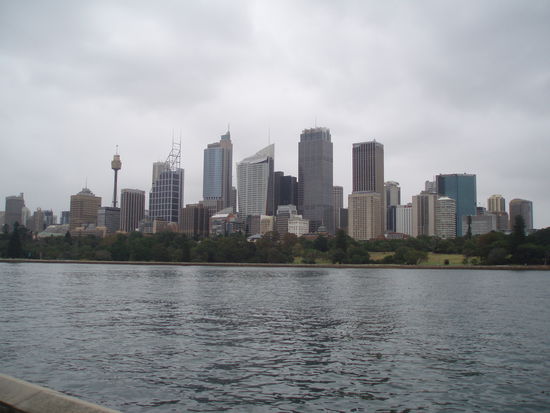 Blick auf die Skyline der Innenstadt