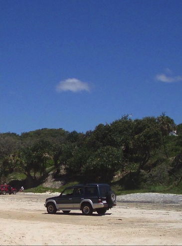 Einige Fourwheel-Drives fuhren den Strand entlang, so dass man manchmal etwas aufpassen musste, um nicht umgefahren zu werden