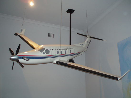 Modell eines der Flying Doctor-Flugzeuge