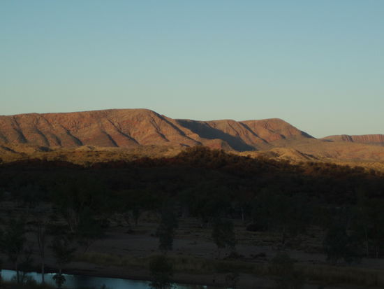 Blick auf die Ranges im Abendlicht