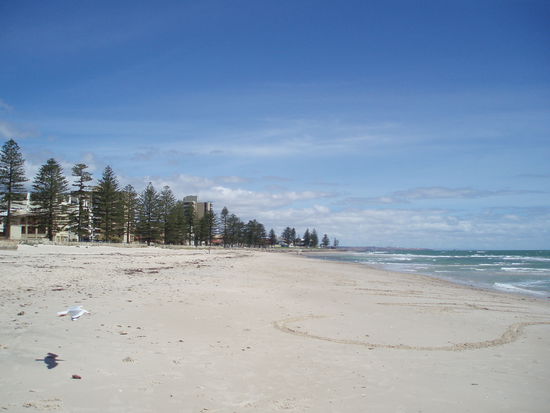 Am Strand von Glenelg