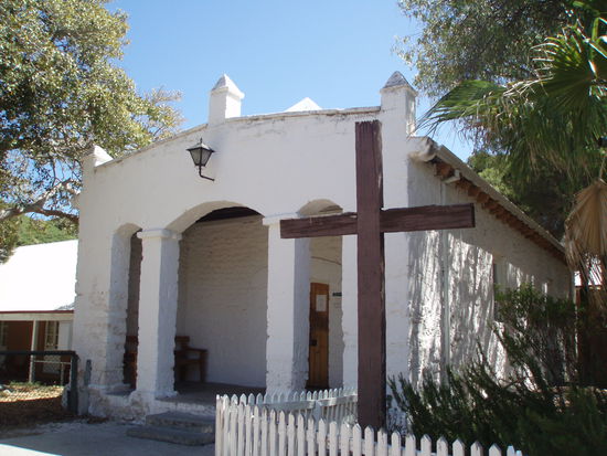 Diese Kirche wurde 1856 von Sträflingen erbaut und diente unter der Woche tagsüber als Schule und abends als Lesesaal für die Europäer.