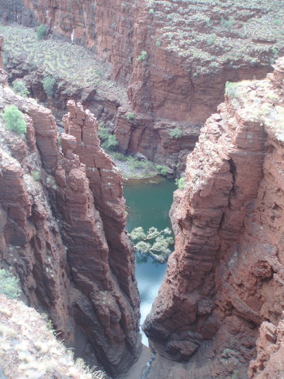 Da geht's echt tief runter...