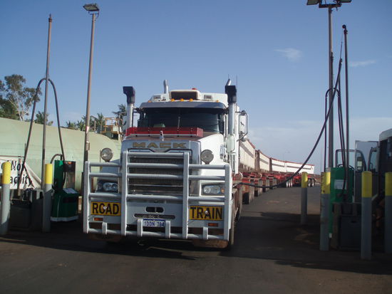 In Port Hedland: Roadtrains