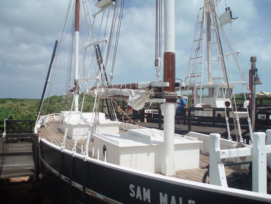 Die Pearl Luggers sind zwei restaurierte alte Perlenschiffe