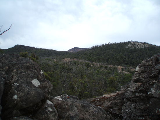 Wanderung auf den Berg The Pinnacle