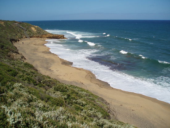 Bells Beach - hier wird seit den Sechziger Jahren der älteste fortlaufende Surfwettbewerb der Welt ausgetragen