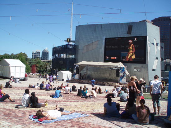 Public Viewing der Australian Open
