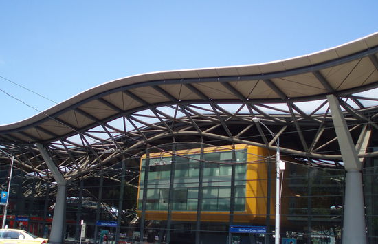 Southern Cross Station, ein weiterer Bahnhof, wo auch der Greyhound abfährt