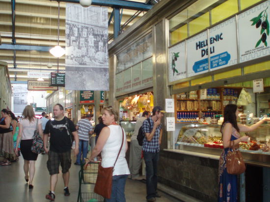 Ein winziger Ausschnitt der Gemüsehalle auf den Victoria Markets