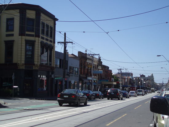 Fitzroy, wo es viele schöne Cafés und Kneipen gibt