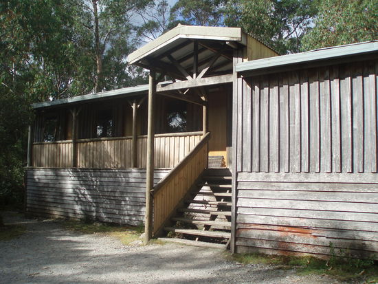 Unsere Unterkunft - eine rustikale Hütte mit Viererzimmern, die aber sehr bequem und angenehm waren.