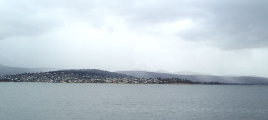 Hobart liegt am Derwent River, der hier ins Meer fließt
