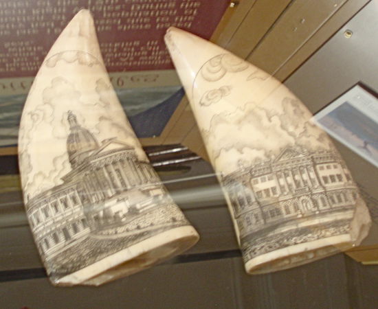 Viele Walfänger vertrieben sich früher die Zeit damit, Walzähne zu bemalen