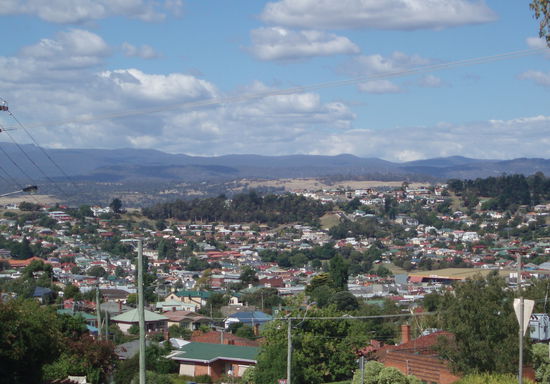 Blick auf Launceston