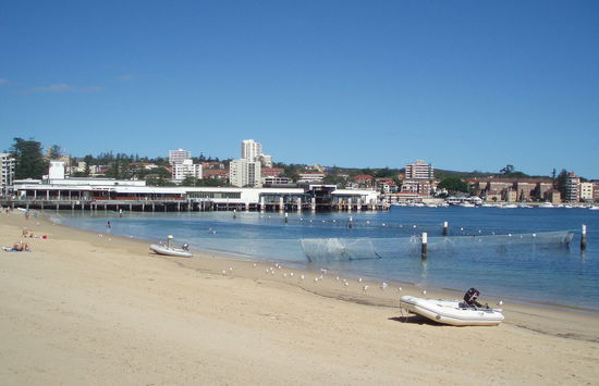 Am Strand von Manly angekommen