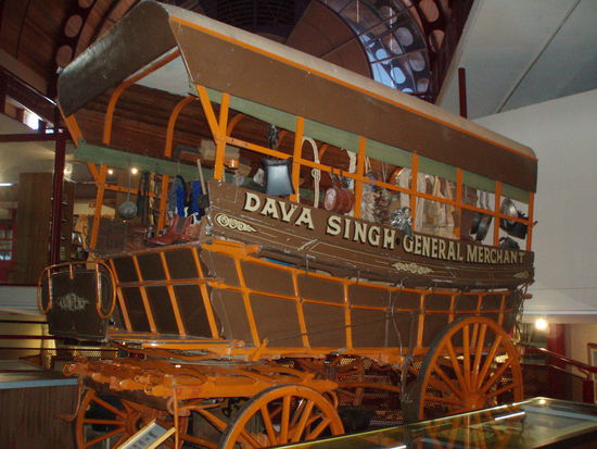 Mit solchen Kutschen fuhren in der Zeit der Besiedlung Kaufleute über das Land