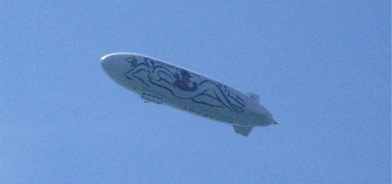 Ein Zeppelin haben wir auch gesehen...