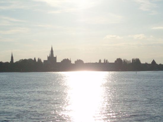 Konstanz vom Boot aus gesehen