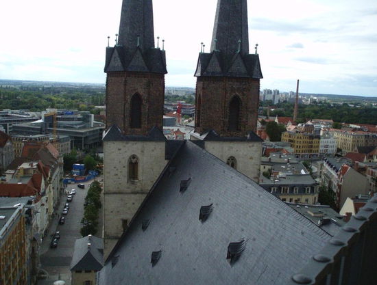 Blick auf die hinteren Türme