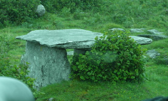 Leider nur aus dem Busfenster: Das Keilgrab von Gleninsheen (ca. 2500 v. Chr.)