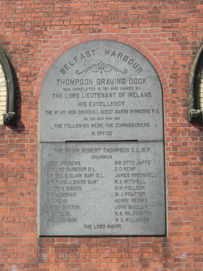 ...das Thompson Dock, Baubeginn 1904.