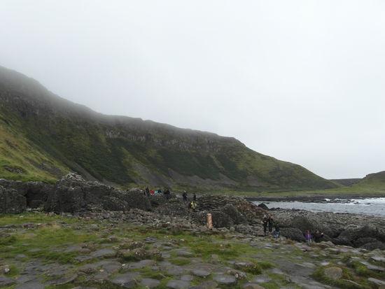 Ankunft am Giant's Causeway