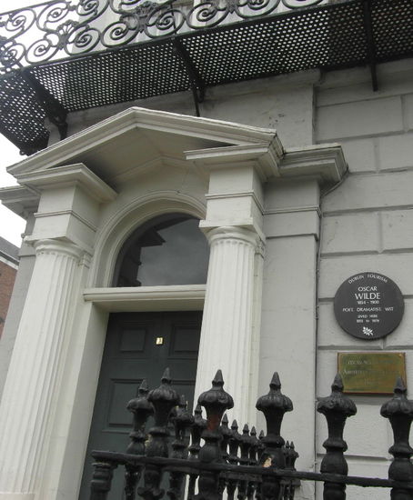 In diesem Haus wuchs der Autor Oscar Wilde auf