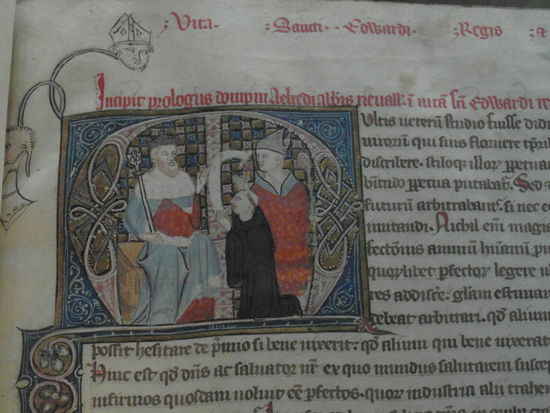 Ein Buch über britische Heilige aus dem 14. Jahrhundert