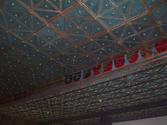 Die herrliche Decke in der Goldenen Halle