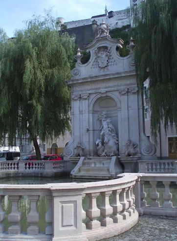 Die Kapitelschwemme, ein weiteres "Pferdebad" in Salzburg