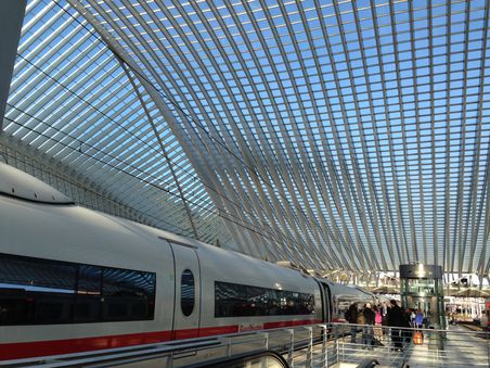 Ankunft in Liège-Guillemins