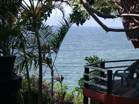 blick vom balkon auf den see