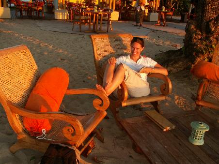Sundowner in der Beachbar