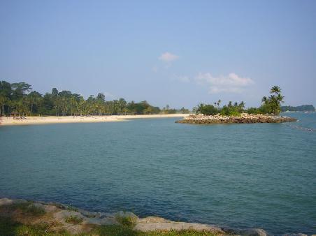 Einer der Strände auf Sentosa Island