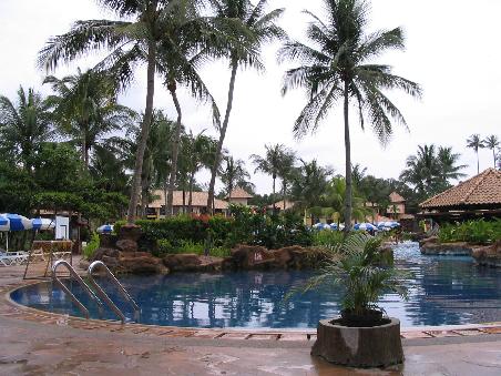 Unser Resort - schon ein bisschen größer als auf Rawa