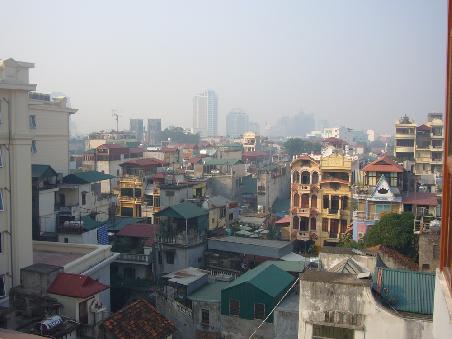 Blick auf Hanoi aus unserem Hotel