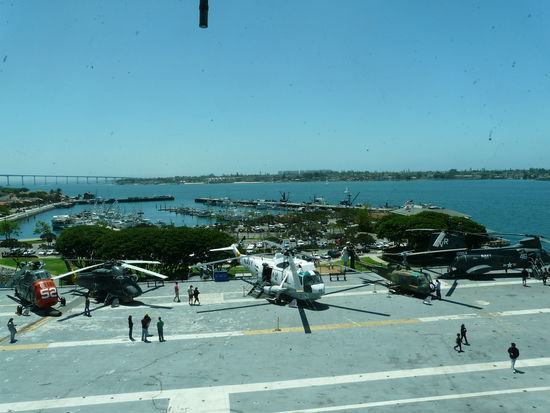 Die Aussicht von der Flugkontrolle.