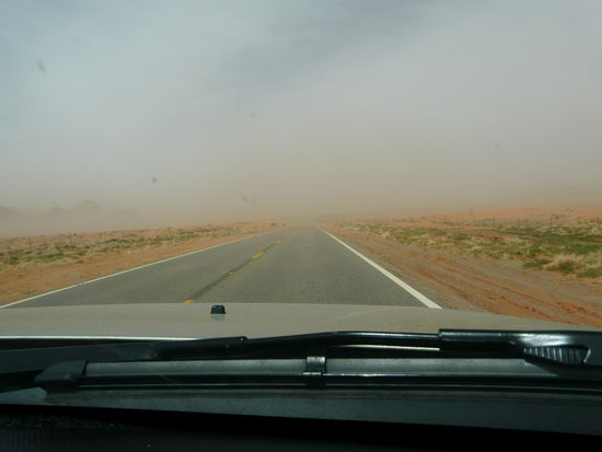 Kein Nebel, sondern Sand!