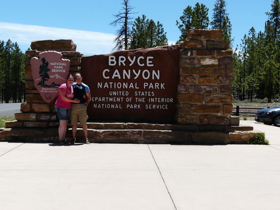Der Eingang zum Bryce Canyon