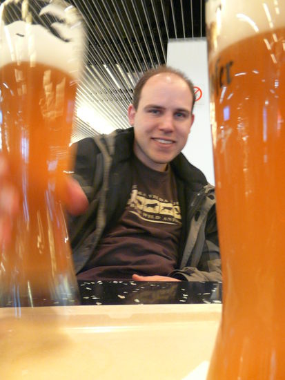 Das letzte deutsche Bier für die nächsten fünfeinhalb Wochen!