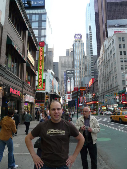 Angekommen am Times Square