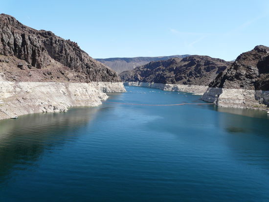 Der Lake Mead vor dem Staudamm