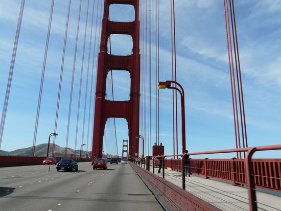 Auf der Golden Gate Bridge