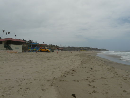 Der Malibu Beach. Wegen dem nicht gerade guten Wetter wir leer gefegt.