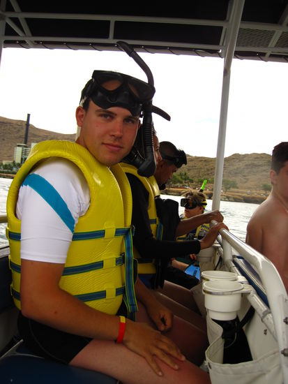 Bereit für den ersten snorkeling stop