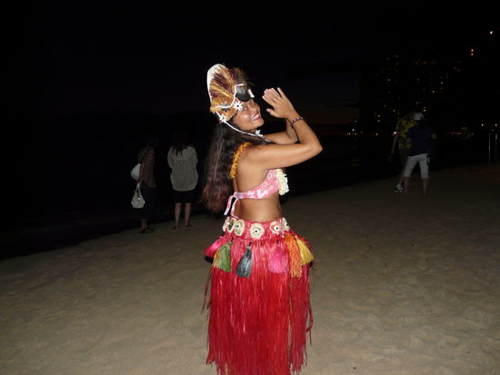 Die nette Hawaiianerin