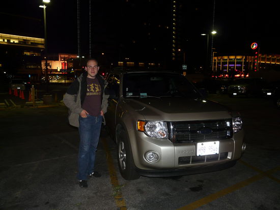 Angekommen am Hotel mit unserem kleinen schnuckeligen Autochen