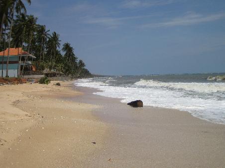 Der Strand bei besserem Wetter.
